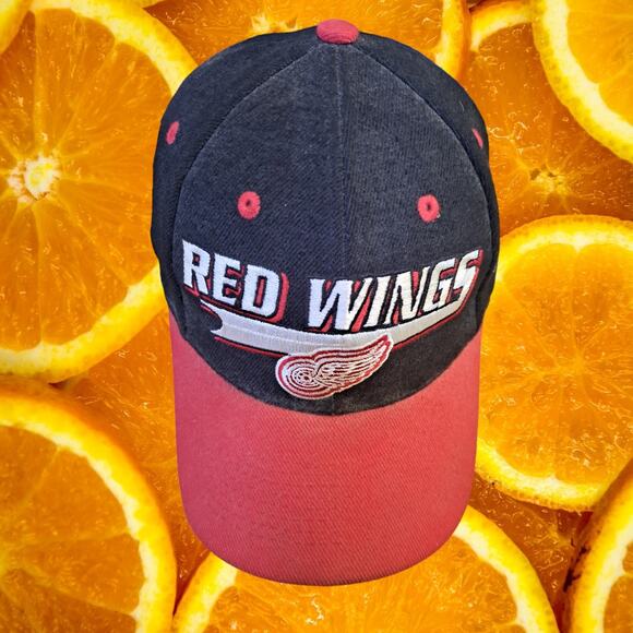 Logo Authentic Detroit Red Wings Snapback Adjustable Baseball Hat Cap - Picture 1 of 7